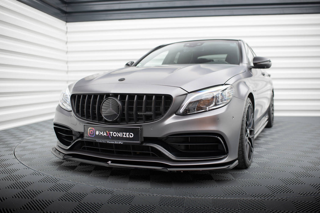 Maxton Design Front Splitter V.1 Mercedes-AMG C63 Sedan / Estate W205 Facelift