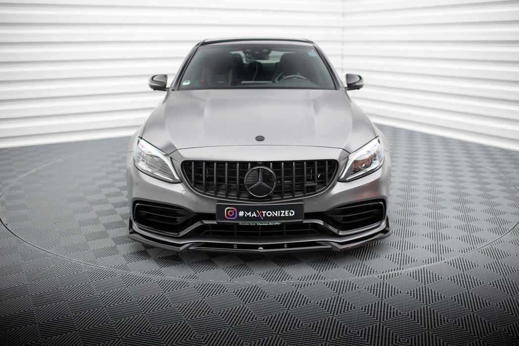 Maxton Design Front Splitter V.2 Mercedes-AMG C63 Sedan / Estate W205 Facelift