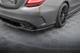 Maxton Design Rear Splitter (with vertical bars) Mercedes-AMG C63 Sedan / Estate W205 Facelift