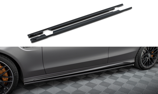 Maxton Design Side Skirts Diffusers Mercedes-AMG C63 Sedan / Estate W205 Facelift