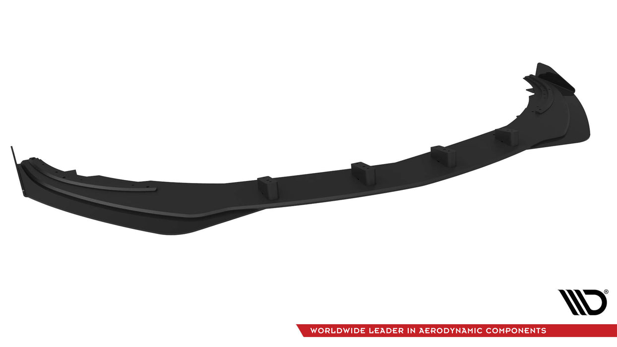 Maxton Design Street Pro Front Splitter + Flaps Mercedes-Benz A AMG-Line W176 Facelift