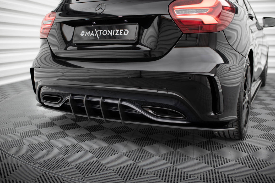 Maxton Design Street Pro Rear Diffuser Mercedes-Benz A AMG-Line W176 Facelift