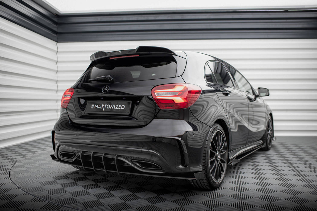 Maxton Design Street Pro Rear Side Splitters + Flaps Mercedes-Benz A AMG-Line W176 Facelift