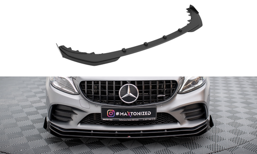 Maxton Design Street Pro Front Splitter + Flaps Mercedes-AMG C43 Coupe C205 Facelift