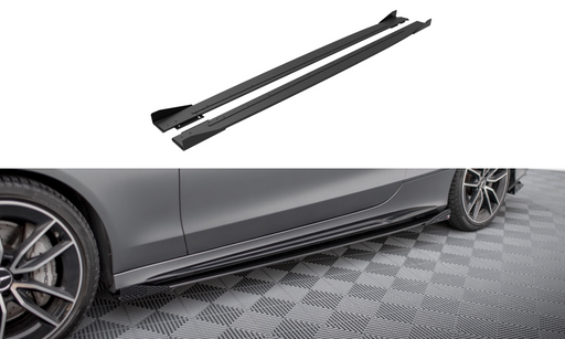 Maxton Design Street Pro Side Skirts Diffusers + Flaps Mercedes-AMG C43 Coupe C205 Facelift