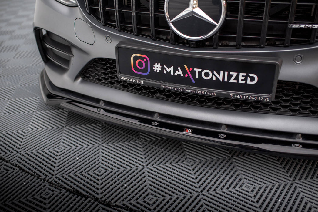 Maxton Design Front Splitter V.2 Mercedes-AMG C43 Coupe / Sedan C205 / W205 Facelift