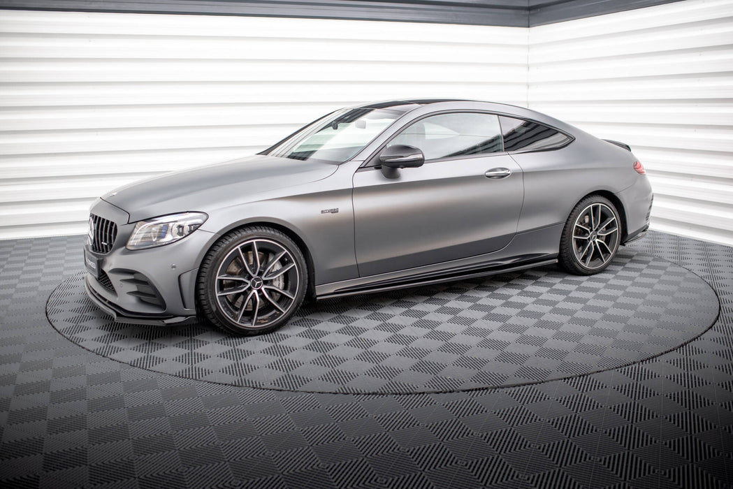 Maxton Design Side Skirts Diffusers Mercedes-AMG C43 Coupe C205 Facelift