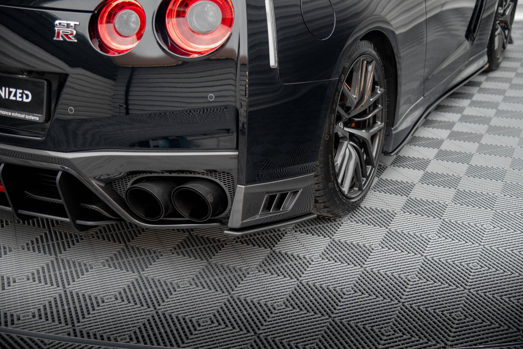 Maxton Design Street Pro Rear Side Splitters Nissan GTR R35 Facelift