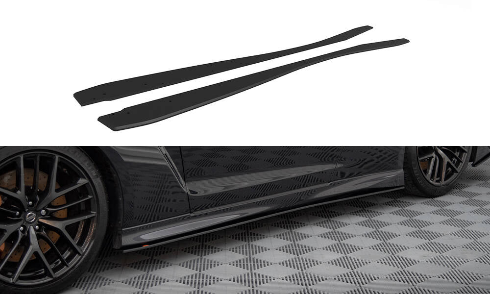 Maxton Design Street Pro Side Skirts Diffusers Nissan GTR R35 Facelift