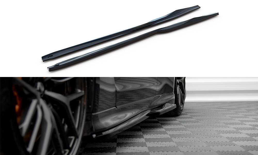 Maxton Design Side Skirts Diffusers Nissan GTR R35 Facelift