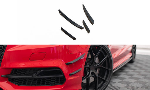 Maxton Design Front Bumper Wings (Canards) Audi S3 / A3 S-Line 8V Sedan / Cabrio