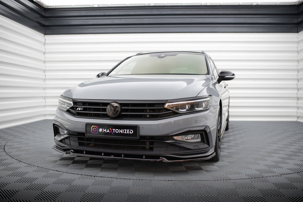 Maxton Design Front Splitter V.1 Volkswagen Passat R-Line B8 Facelift