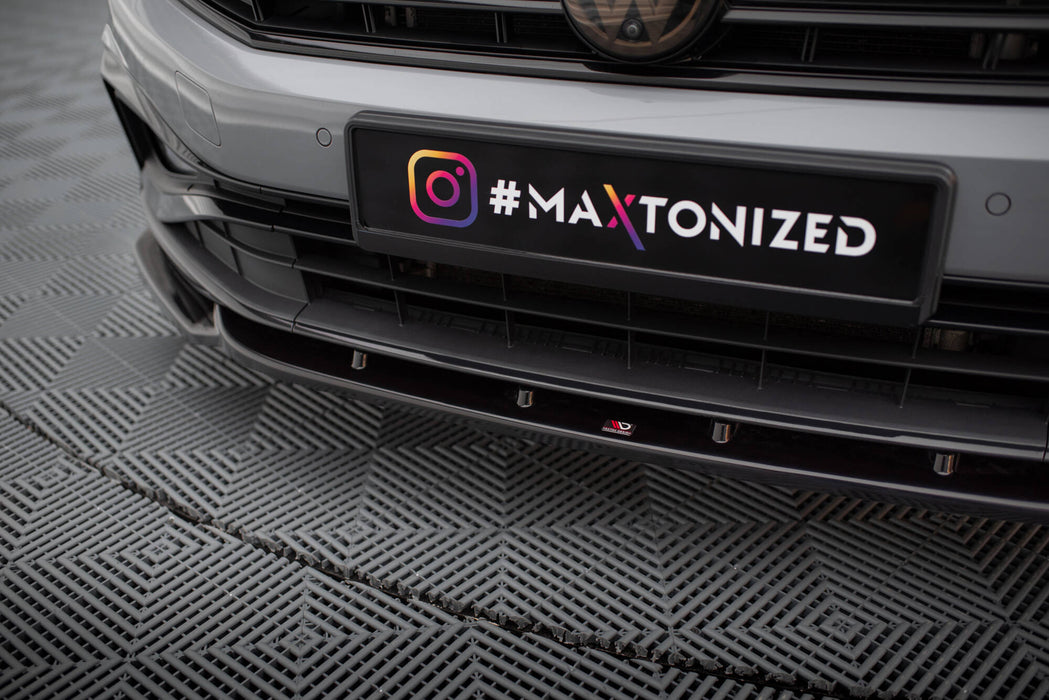 Maxton Design Front Splitter V.2 Volkswagen Passat R-Line B8 Facelift