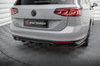 Maxton Design Rear Splitter (with vertical bars) Volkswagen Passat R-Line B8 Facelift