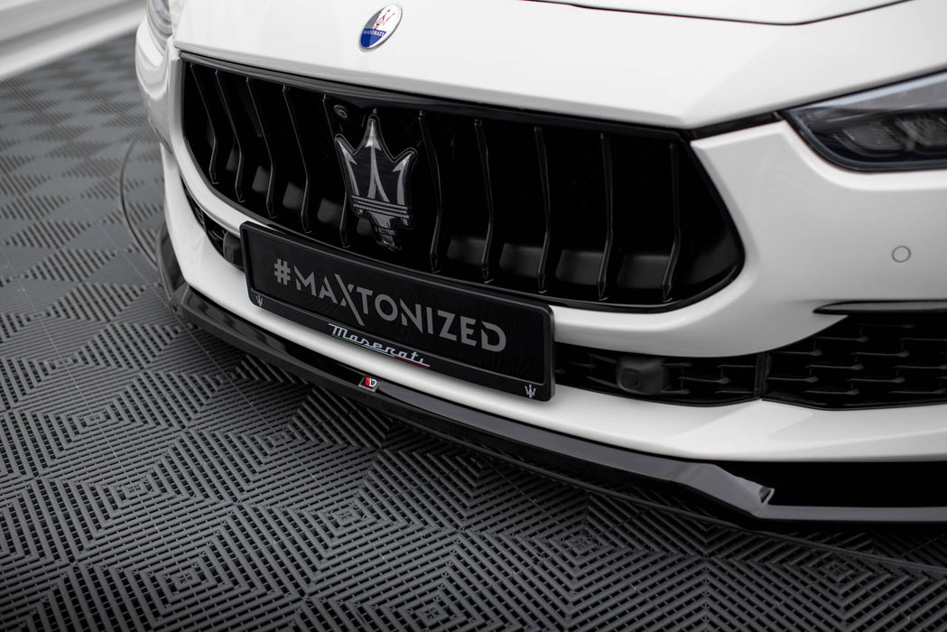 Maxton Design Front Splitter V.1 Maserati Ghibli Mk3 Facelift