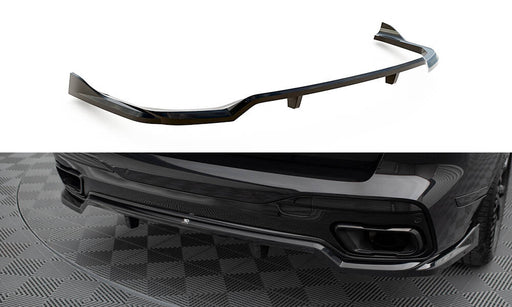 Maxton Design Rear Splitter (with vertical bars) BMW X7 M-Pack G07 Facelift