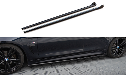 Maxton Design Side Skirts Diffusers V.3 BMW 4 Coupe / Gran Coupe / Cabrio M-Pack F32 / F36 / F33