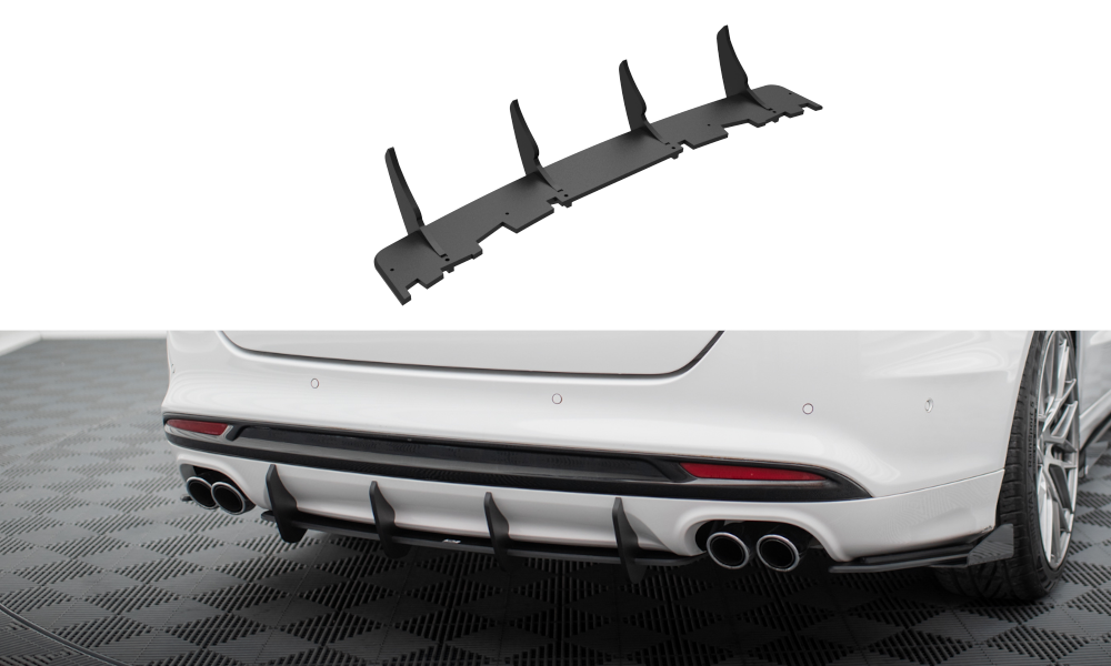 Maxton Design Street Pro Rear Diffuser Ford Mondeo Sport Mk5 Facelift / Fusion Sport Mk2 Facelift