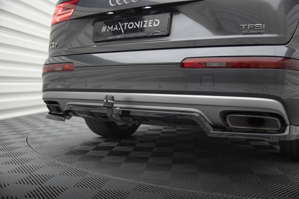 Maxton Design Rear Splitter (with vertical bars) Audi Q7 Mk2