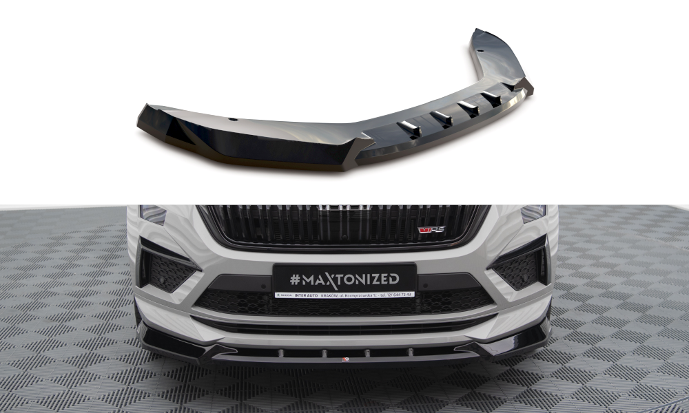 Maxton Design Front Splitter V.1 Skoda Kodiaq RS Mk1 Facelift