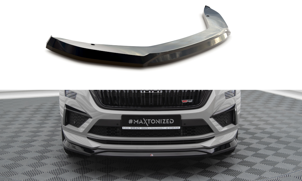 Maxton Design Front Splitter V.2 Skoda Kodiaq RS Mk1 Facelift