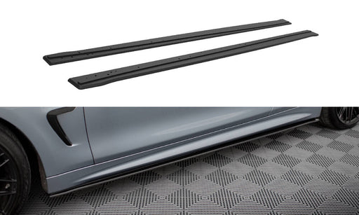 Maxton Design Street Pro Side Skirts Diffusers BMW 4 Coupe / Gran Coupe / Cabrio M-Pack F32 / F36 / F33