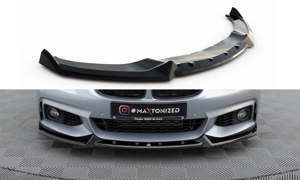 Maxton Design Front Splitter V.4 BMW 4 Coupe / Gran Coupe / Cabrio M-Pack F32 / F36 / F33