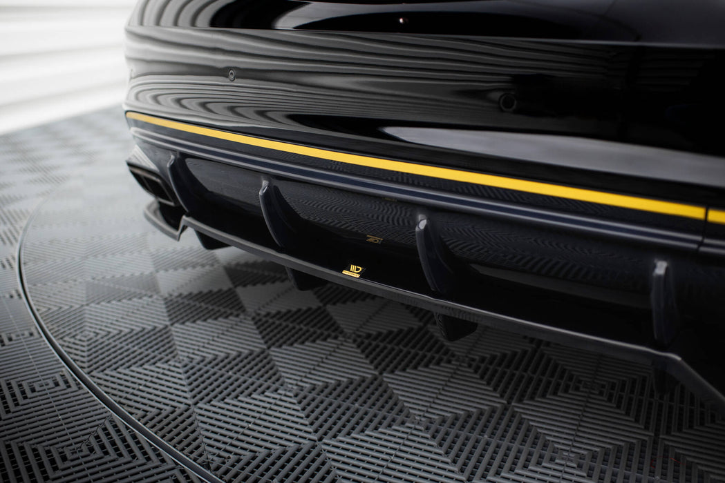 Maxton Design Rear Splitter (with vertical bars) Mercedes-AMG CLA 45 C117 Facelift