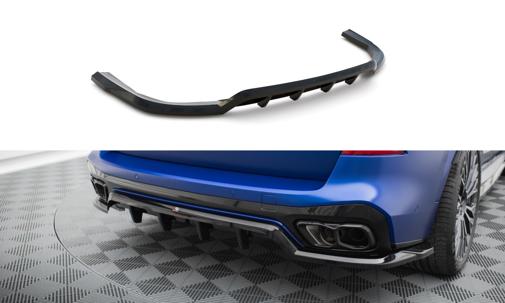 Maxton Design Rear Splitter (with vertical bars) V.1 BMW X5 M-Pack G05 Facelift