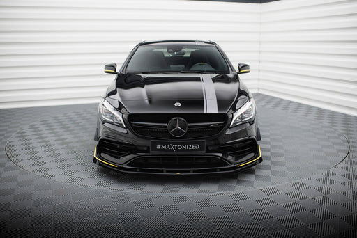 Maxton Design Street Pro Front Splitter + Flaps Mercedes-AMG CLA 45 Aero C117 Facelift