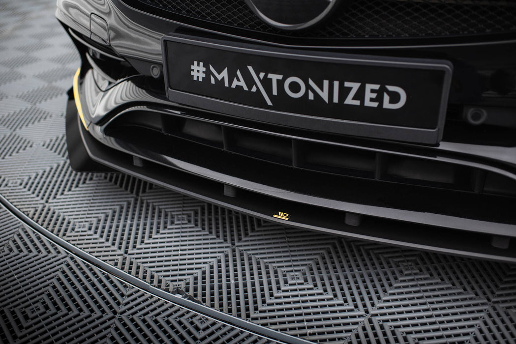 Maxton Design Street Pro Front Splitter + Flaps Mercedes-AMG CLA 45 Aero C117 Facelift