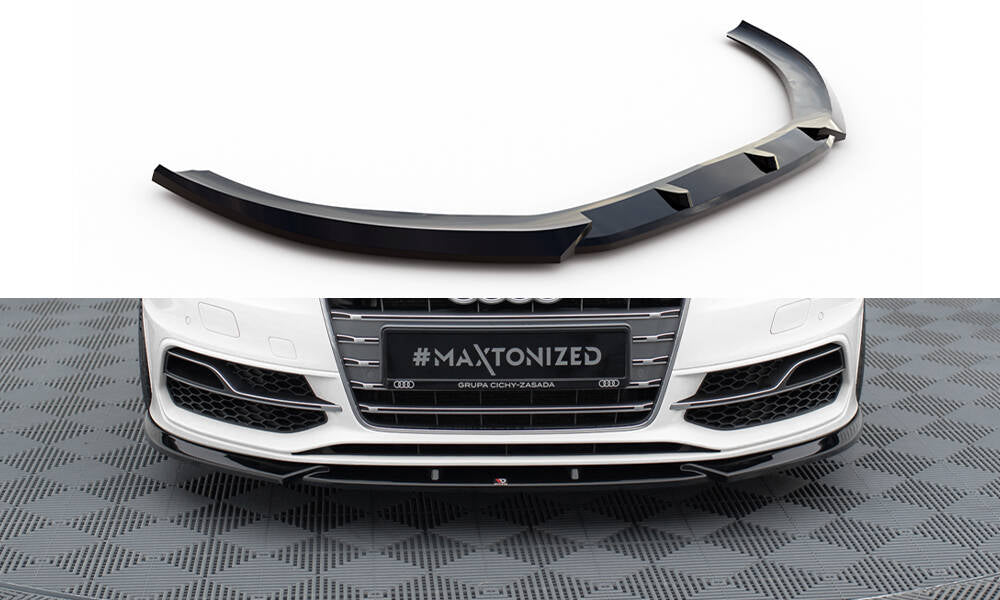 Maxton Design Front Splitter V.2 Audi S3 / A3 S-Line Sportback / Hatchback 8V