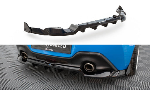 Maxton Design Rear Splitter (with vertical bars) V.1 + Flaps Toyota GR86 Mk1