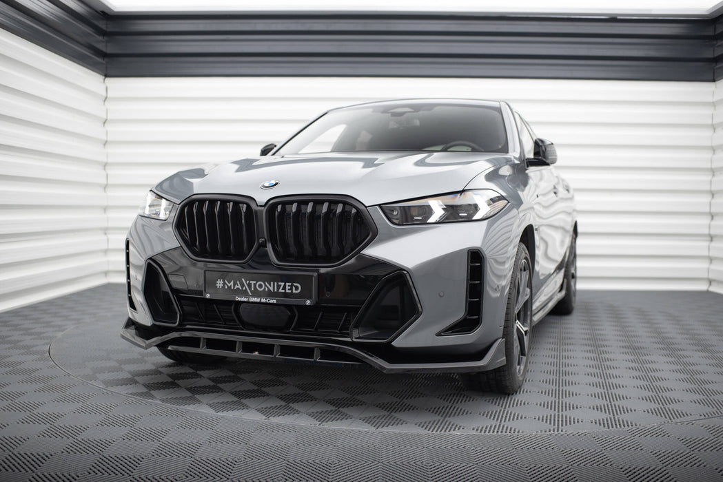 Maxton Design Front Splitter V.2 BMW X6 M-Pack G06 Facelift