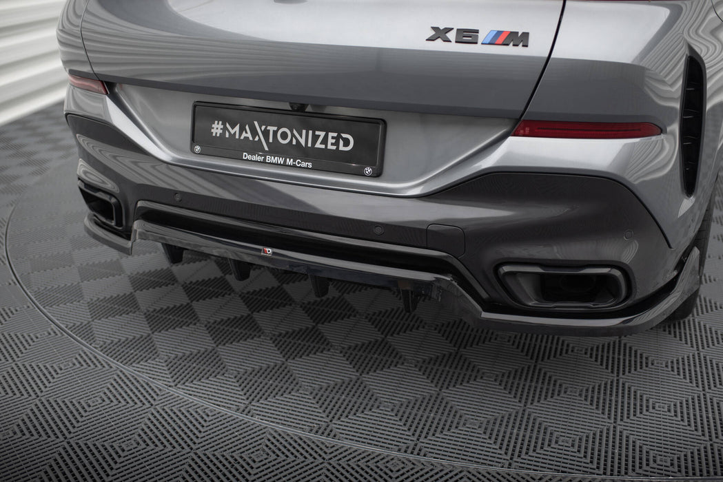 Maxton Design Rear Splitter (with vertical bars) V.2 BMW X6 M-Pack G06 Facelift