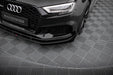 Maxton Design Street Pro Front Splitter V.1 + Flaps Audi RS3 Sedan 8V Facelift