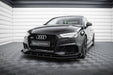 Maxton Design Street Pro Front Splitter V.1 + Flaps Audi RS3 Sedan 8V Facelift