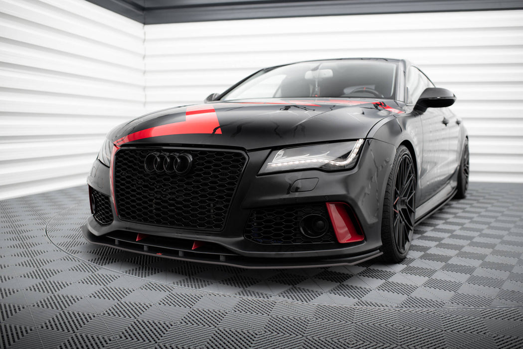 Maxton Design Street Pro Front Splitter Audi A7 RS7 Look C7