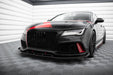 Maxton Design Street Pro Front Splitter + Flaps Audi A7 RS7 Look C7