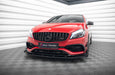 Maxton Design Street Pro Front Splitter + Flaps Mercedes-Benz A 45 AMG Aero W176 Facelift