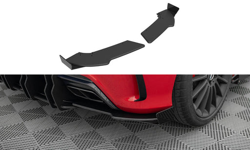 Maxton Design Street Pro Rear Side Splitters + Flaps Mercedes-Benz A 45 AMG W176 Facelift