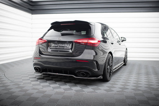 Maxton Design Rear Splitter (with vertical bars) Mercedes-AMG A35 Hatchback W177