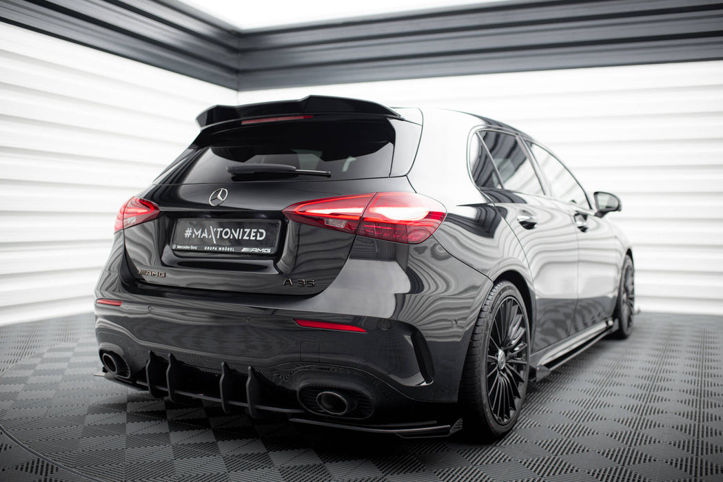 Maxton Design Street Pro Rear Side Splitters + Flaps Mercedes-AMG A35 Hatchback W177