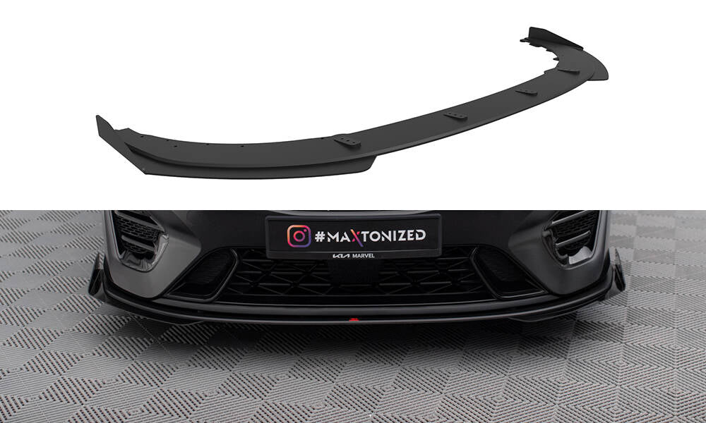 Maxton Design Street Pro Front Splitter + Flaps Kia Proceed GT Mk1 Facelift / Ceed GT Mk3 Facelift