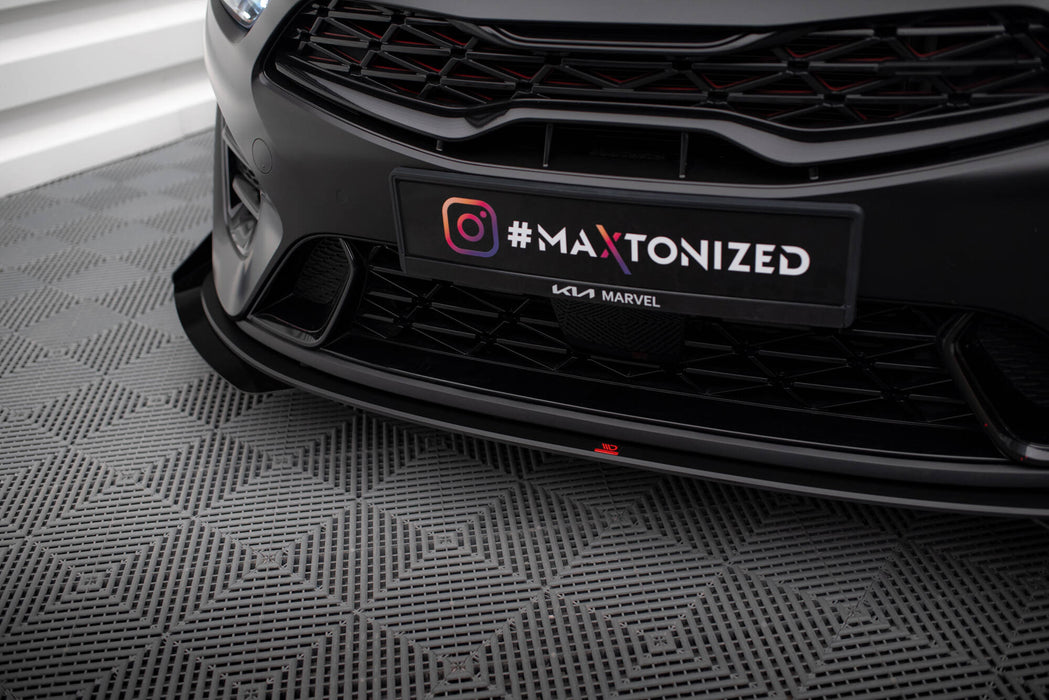 Maxton Design Street Pro Front Splitter + Flaps Kia Proceed GT Mk1 Facelift / Ceed GT Mk3 Facelift