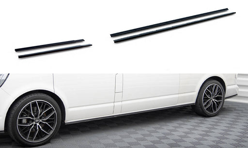 Maxton Design Side Skirts Diffusers Volkswagen T6 Long Facelift