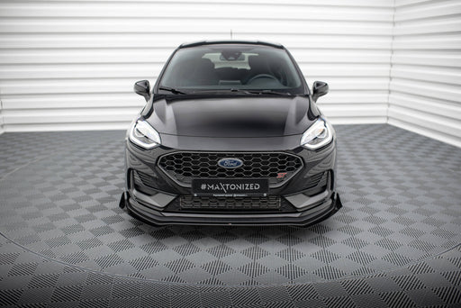 Maxton Design Street Pro Front Splitter + Flaps Ford Fiesta ST Mk8 Facelift