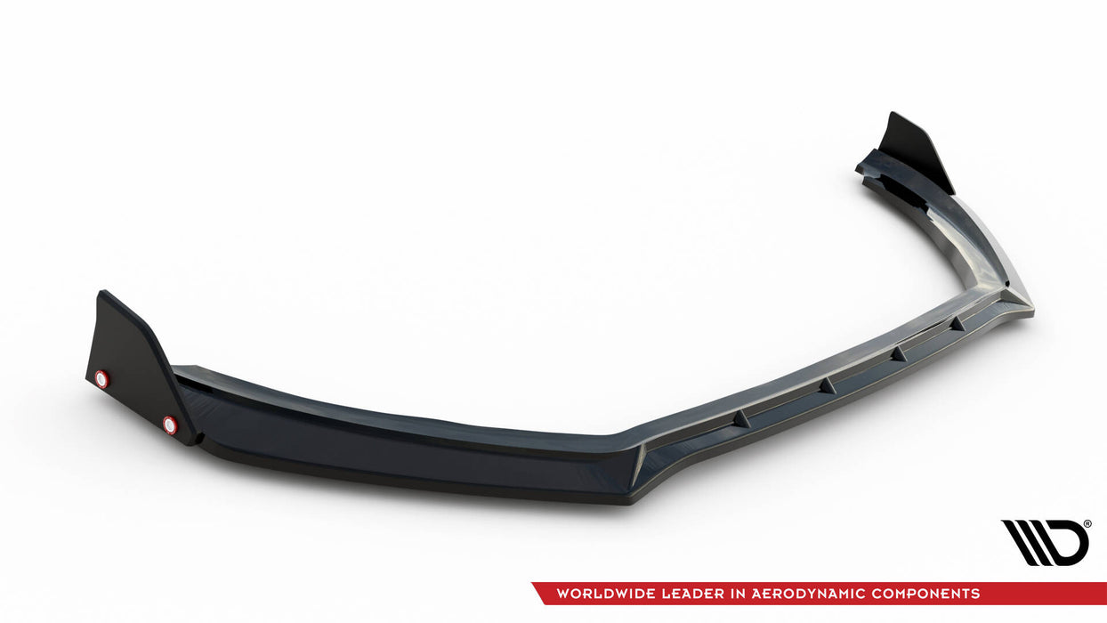 Maxton Design Front Splitter V.4 + Flaps Ford Fiesta ST Mk8 Facelift