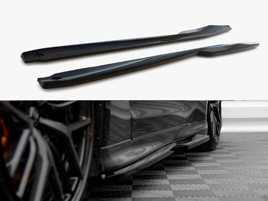 Maxton Design Side Skirts Diffusers for Nissan GTR R35 Facelift