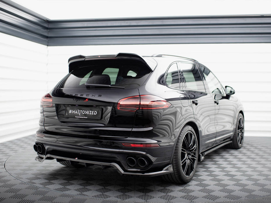 Maxton Design Rear Splitter (with vertical bars) Porsche Cayenne Mk2 Facelift